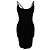 Vestido mini justo Versace em viscose preta