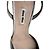 Miu Miu.Slingback-Block-Heels aus silbernem Leder mit Schmucksteinen und spitzer Kappe - Ansicht 9