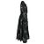 Erdem Baxter Maxikleid, zweireihig, aus metallischem Jacquard aus schwarzem Polyester - Ansicht 2