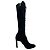 Stivali alti stringati Jimmy Choo Desiree 100 in camoscio nero