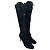 Stivali alti stringati Jimmy Choo Desiree 100 in camoscio nero - vista 4
