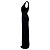 Balmain AW15 Plissierter Samt-Jumpsuit mit tiefem Ausschnitt aus schwarzem Polyester - Ansicht 3