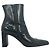 Stivaletti Balenciaga in pelle nera con punta a punta e zip