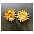 Pendientes de clip sol Versace dorados - vista 4