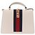 Gucci Sylvie Top Handle em couro bordado Medium - vista 2