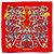 Hermès Hermes Carre 90 Schal aus roter Seide