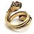 Gucci Tiger Head Ring mit farbigem Stein - Ansicht 2