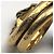 Gucci Tiger Head Ring mit farbigem Stein - Ansicht 6