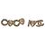 Pendientes de botón Chanel I Love Coco Gold