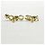 Pendientes de botón Chanel I Love Coco Gold - vista 2