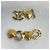 Pendientes de botón Chanel I Love Coco Gold - vista 4