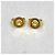 Pendientes de botón Chanel I Love Coco Gold - vista 5