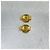 Pendientes de botón Chanel I Love Coco Gold - vista 6