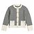 Christian Dior Strickjacke mit Hahnentrittmuster und Perlenbesatz