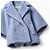 Max Mara Short Coat Teddy Wool Light Blue - view 3