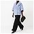 Max Mara Short Coat Teddy Wool Light Blue - view 5