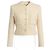 Chanel Tweed Kurzjacke Creme