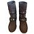 Autre Marque Bottes Biker Beverly Feldman en daim marron cloutées