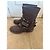 Autre Marque Bottes Biker Beverly Feldman en daim marron cloutées - vue 2