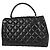 Chanel Vintage Classic Top Handle Flap Quilted Lambskin Jumbo - vista 2