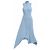 Stella Mc Cartney Stella McCartney Asymmetrisches Rippstrickkleid - Hellblau
