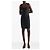 Prada Mini-Kleid aus Wolle und Seide in Schwarz - Ansicht 9