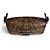 Fendi Borsa Mini Mamma Baguette in pelle ricamata marrone scuro - vista 7