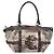 Salvatore Ferragamo Bolsa Boston Fiera Conversível com Cinto em Nylon Estampado e Couro Medium - vista 2