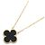 Van Cleef & Arpels Vintage Alhambra Onyx Halskette