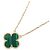 Collana Van Cleef & Arpels Vintage Alhambra Malachite