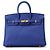 Hermès Hermes Birkin 25 Handtasche in Blue Royal