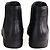 Bottines Prada en cuir noir - vue 2