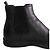 Bottines Prada en cuir noir - vue 4