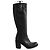 Botas de piel negra Free Lance