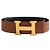 Cinturón Hermès de cuero marrón talla M