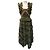 Vestido Nia Ulla Johnson Estampado Jasper Verde Oliva