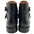 Stivali Biker Givenchy in pelle nera con borchie argentate - vista 5