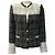 Autre Marque Alice + Olivia Jaydn Kombination Tweed Jacke Black / White