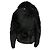 Courreges Asymmetrische Jacke aus Lammfell und Lammleder in Schwarz - Ansicht 3