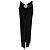 Saia maxi drapeada em jersey com cristais pretos Paco Rabanne