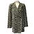 Autre Marque Le Superbe Black / Beige Blazer mit Leopardenprint