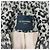 Autre Marque Le Superbe Black / Beige Blazer mit Leopardenprint - Ansicht 4