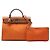 Borsa Hermès Herbag Zip 31 in Toile Arancione - vista 7