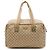 Mala de viagem Gucci GG Canvas Web bege