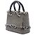 Borsa Lady Dior Satchel Medium in tweed nero con frange e motivo pied-de-poule - vista 2