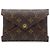 Louis Vuitton Monogram Pochette Kirigami MM Clutch Bag braun