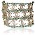 Gabrielle Bracciale in pelle color teal placcato oro Chanel 2018 - vista 3