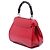 Bamboo Borsa a mano Satchel Gucci Mini Lady Lock in pelle di vitello lucida rossa con bambù - vista 2