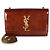 Autre Marque Saint Laurent Baby Brown Patent Monogram Small Kate Chain Bag