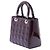 Bolso Lady Dior Medium de piel charol Cannage morado - vista 2